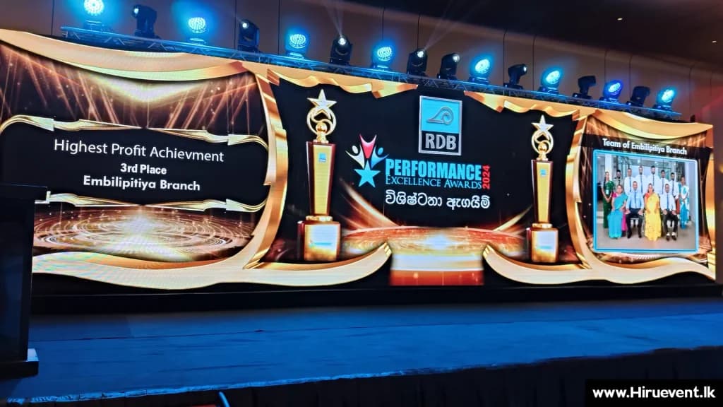 Corporate Awards Night LED Screen Setup Sri Lanka