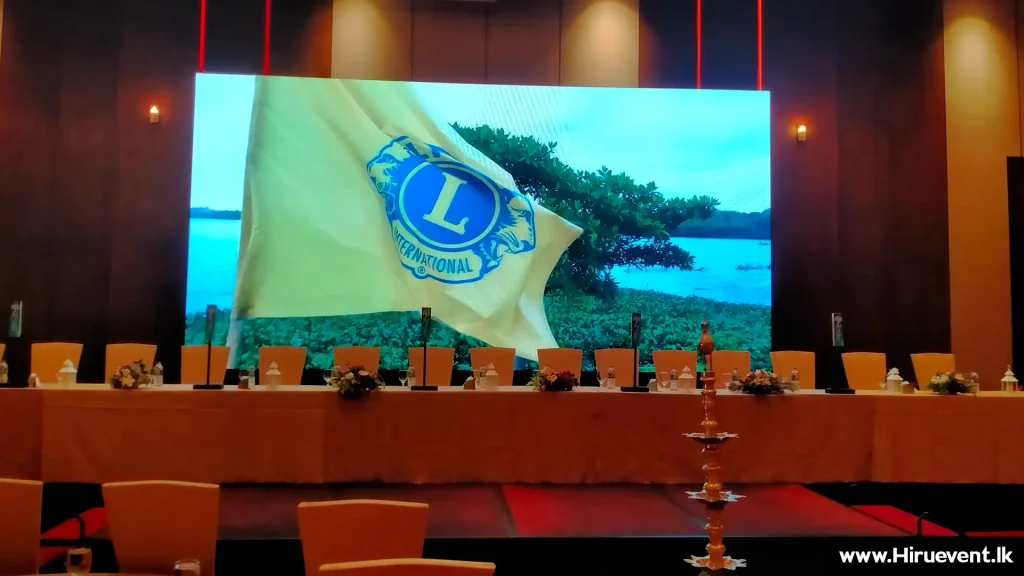 A stunning indoor LED screen rental in Sri Lanka by Hiru Event for a corporate ceremony