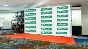 printed PVC backdrop on ratajob